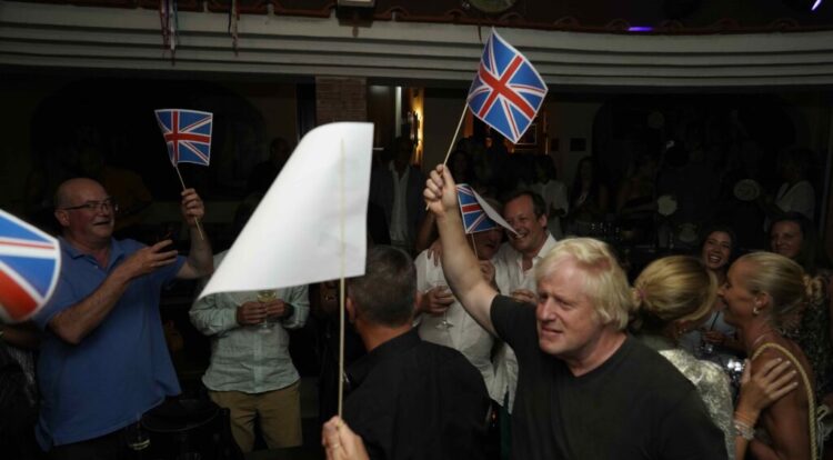 Boris Johnson a sorpresa all’Anema e Core