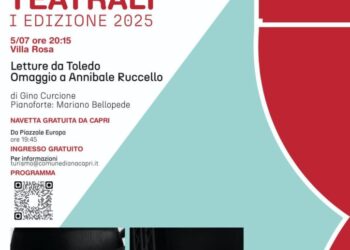 Anacapri: domani sera a Villa Rosa prima edizione della rassegna Sguardi Teatrali