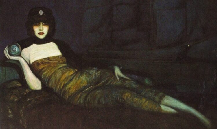 2YJFEFW Marchesa Luisa Casati. Museum: PRIVATE COLLECTION. Author: Federico Beltran Masses. Copyright: This artwork is not in public domain. It is your responsibility to obtain all necessary third party permissions from the copyright handler in your country prior to publication.