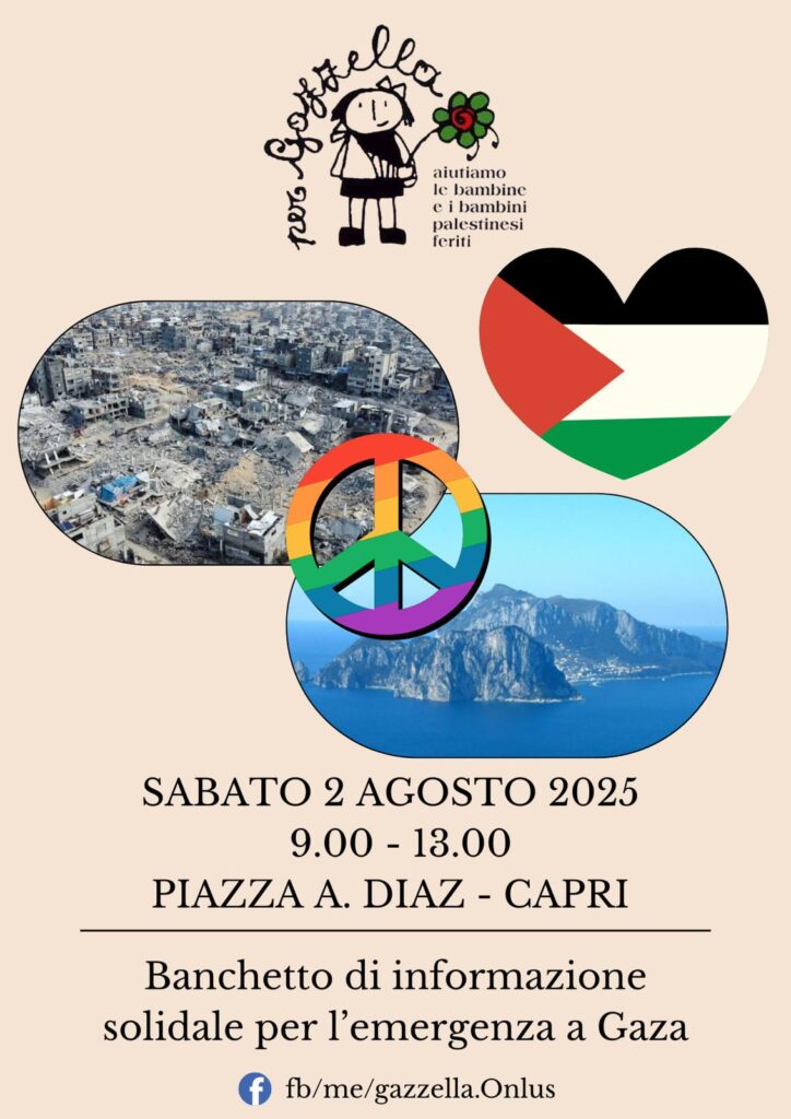 Il cuore di Capri con i bambini di Gaza