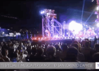 TGR: EFFETTI SPECIALI E MUSICA PER LA NOTTE DI SAN LORENZO CAPRESE (Video)