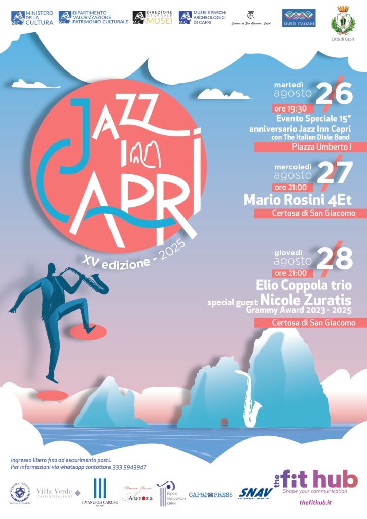 Quindicesima Edizione di Jazz Inn Capri con un evento speciale, Mario Rosini e Nicole Zuraitis, Grammy Award® per il “Miglior Album Jazz Vocale”