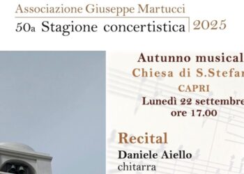 Recital chitarra, Chiesa S. Stefano, Lunedì 22 settembre, ore 17.00