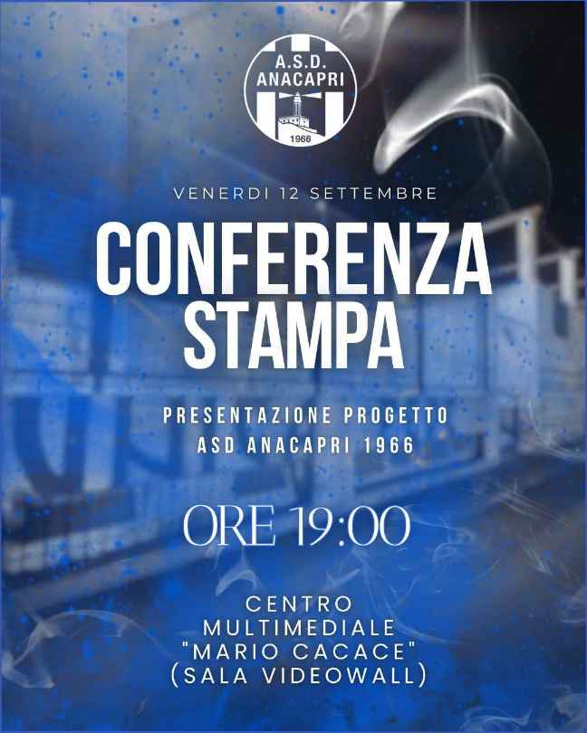 Progetto Asd Anacapri presentato in Conferenza Stampa