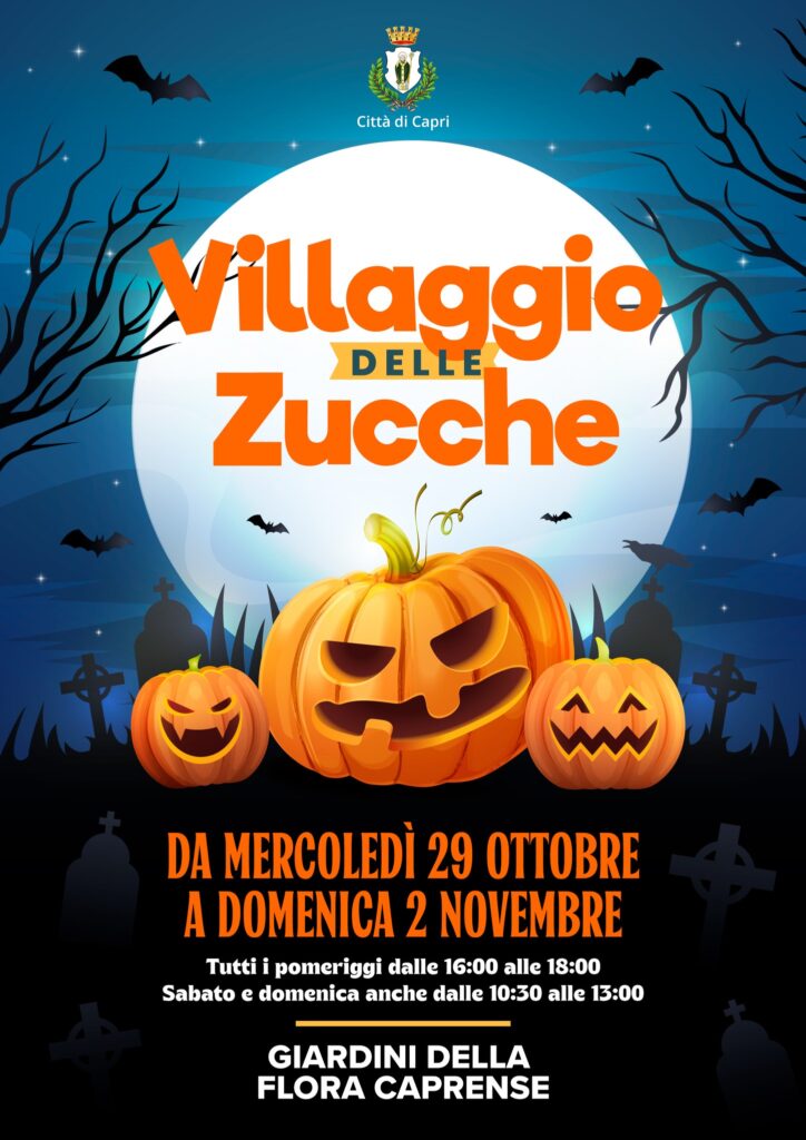 Città di Capri: Villaggio delle Zucche, da mercoledì 29 ottobre a domenica 2 novembre, Giardini della Flora Caprense