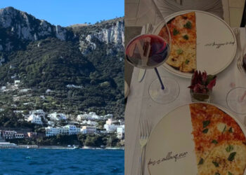 La compagna di McTominay e lady De Bruyne a Capri tra mare, pizza e vino rosso