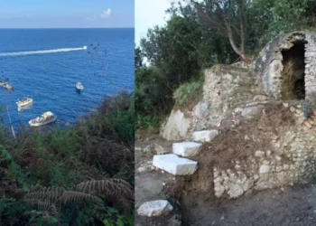 Sopra la Grotta azzurra di Capri. Lavori alla villa romana di Gradola, un capolavoro sul mare blu. Era una delle “case di vacanza” di Tiberio? La storia, la cronaca