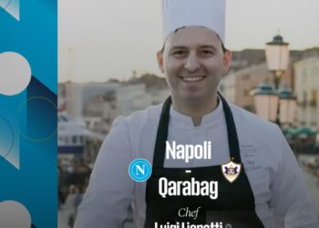 Lo Chef stellato Luigi Lionetti da Capri al Maradona questa sera delizierà gli ospiti della serata calcistica Napoli – Qarabag