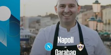 Lo Chef stellato Luigi Lionetti da Capri al Maradona questa sera delizierà gli ospiti della serata calcistica Napoli – Qarabag
