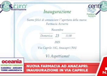 Nuova farmacia ad Anacapri: inaugurazione domenica in via Caprile
