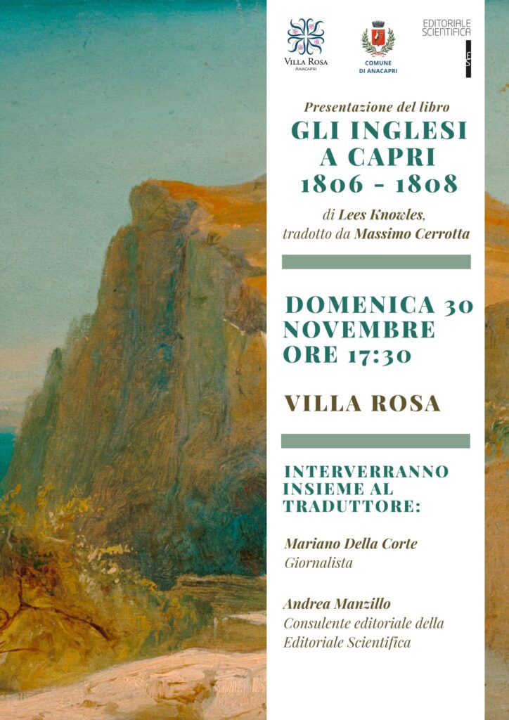Presentazione del libro “Gli inglesi a Capri 1806-1808” di Sir Lees Knowles, traduzione di Massimo Cerrotta