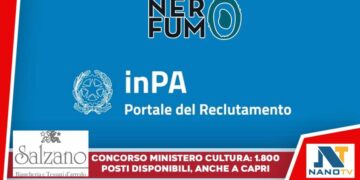 Concorso Ministero Cultura: 1.800 posti disponibili, anche a Capri