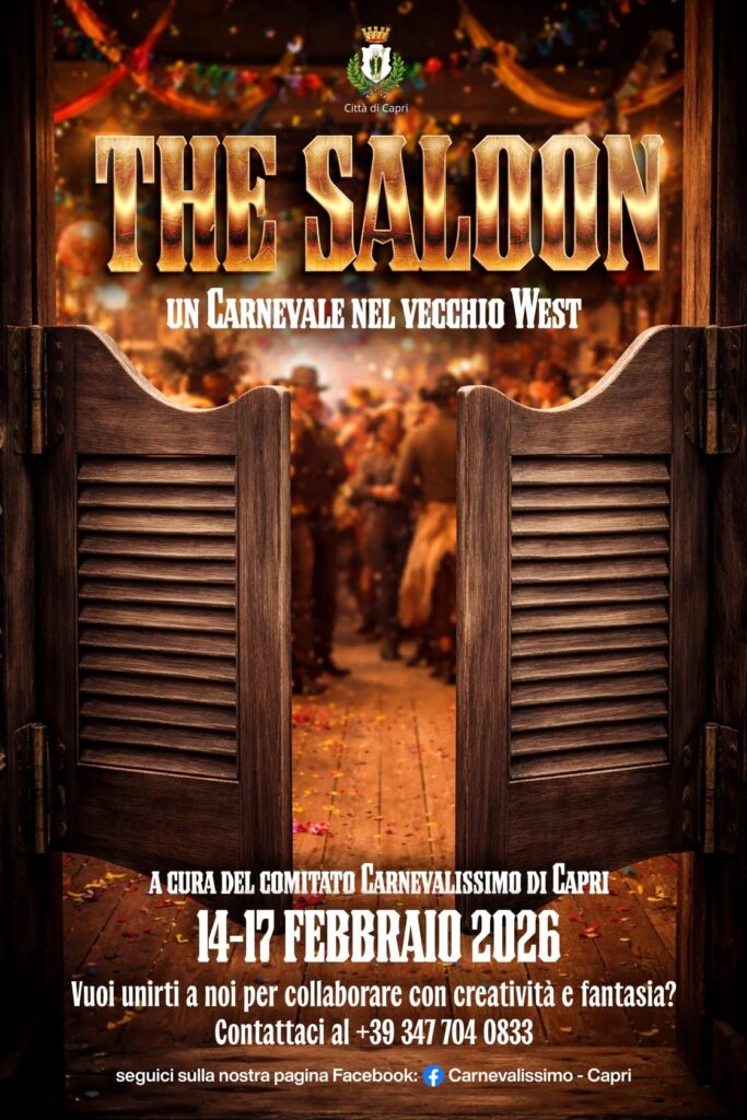 Città di Capri: Il Carnevalissimo 2026 è dedicato al Vecchio West