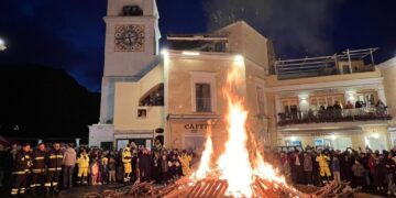 Domani torna a Capri il “Fuoco di San Sebastiano