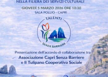 Convegno “Progetto di Vita e Inserimento Lavorativo nella Filiera dei Servizi Culturali”, GIOVEDÌ 5 MARZO 2026 ORE 10:30 SALA POLLIO – CAPRI