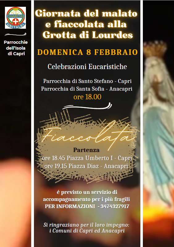 Fiaccolata tra Capri ed Anacapri in occasione della Giornata del Malato