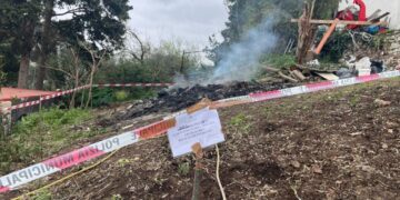 La Polizia Municipale di Capri sequestra un’area adibita a combustione illecita di rifiuti speciali