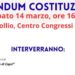 L’Associazione Avvocati Isola di Capri, di concerto con il  Comitato per il SI Isola di Capri e con il Comitato per il NO Isola di Capri, ha organizzato un pubblico incontro / dibattito sul “REFERENDUM COSTITUZIONALE”  Sabato 14 marzo, ore 16.00  Sala Pollio