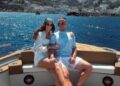 Lobotka a Capri: gita in barca con la compagna nel giorno di riposo