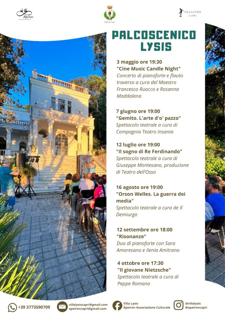 Palcoscenico Lysis 2026 – VILLA LYSIS
