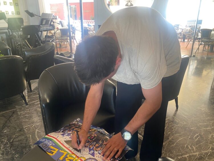 L’Inter Club del Centenario Isola di Capri con il simbolo nerazzurro del “pokerissimo” Cristian Chivu