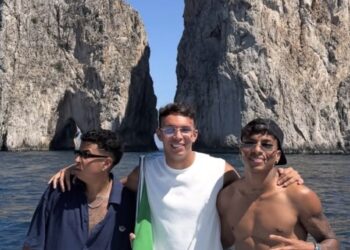 Capri, giornata di mare per Alisson Santos e Giovane