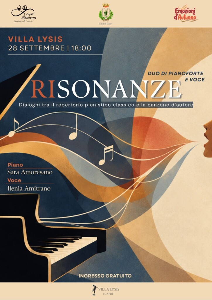 Villa Lysis: Duo di pianoforte e voce a Villa Lysis, appuntamento per il 28 settembre ore 18:00