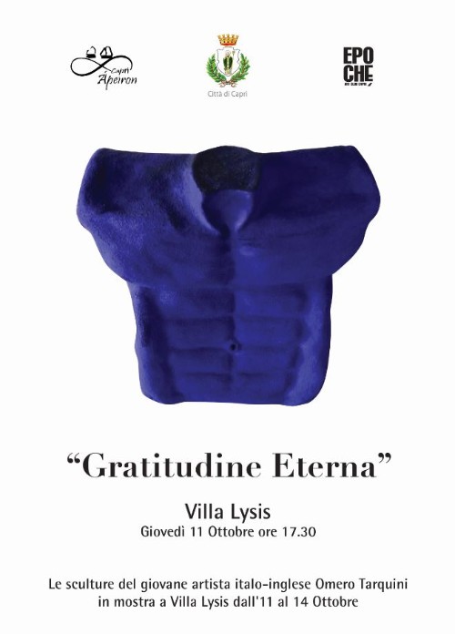 “Gratitudine Eterna”: le sculture del giovane artista italo-inglese Omero Tarquini in mostra a Villa Lysis