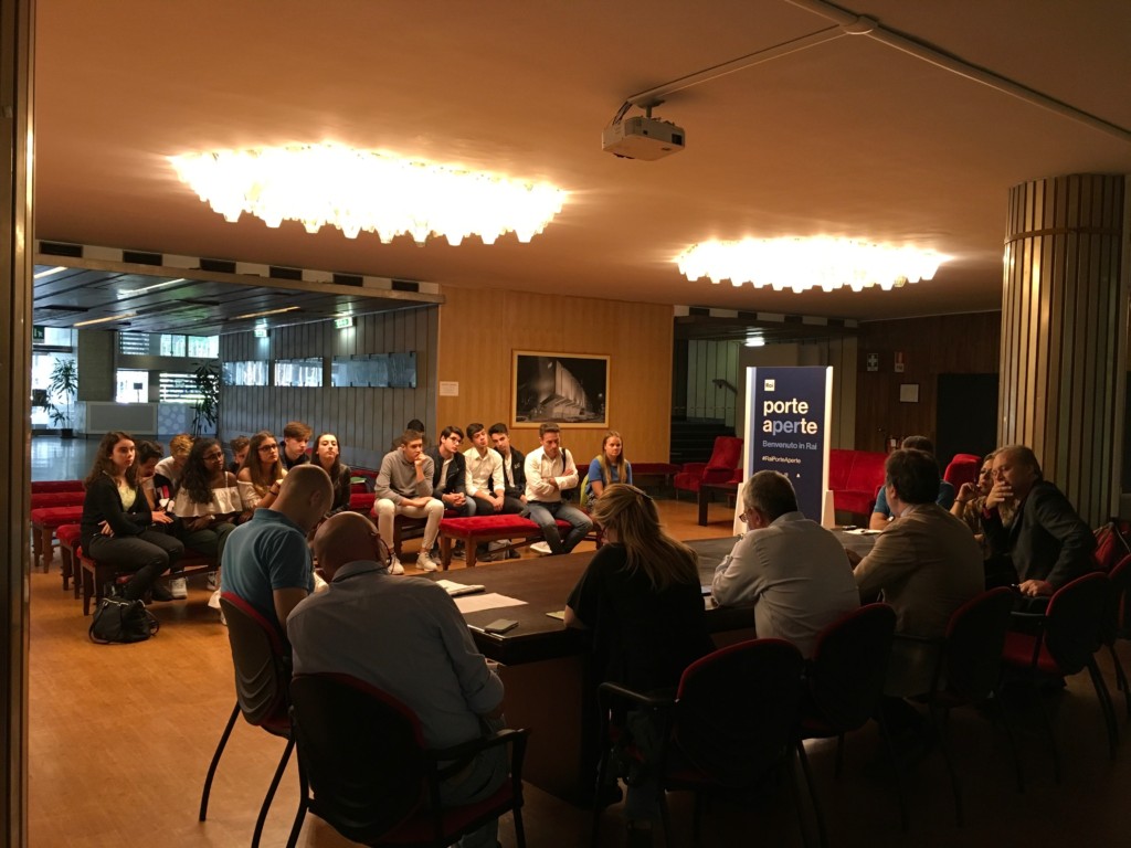 L’Istituto Axel Munthe in visita alla Rai: il video della diretta del tg