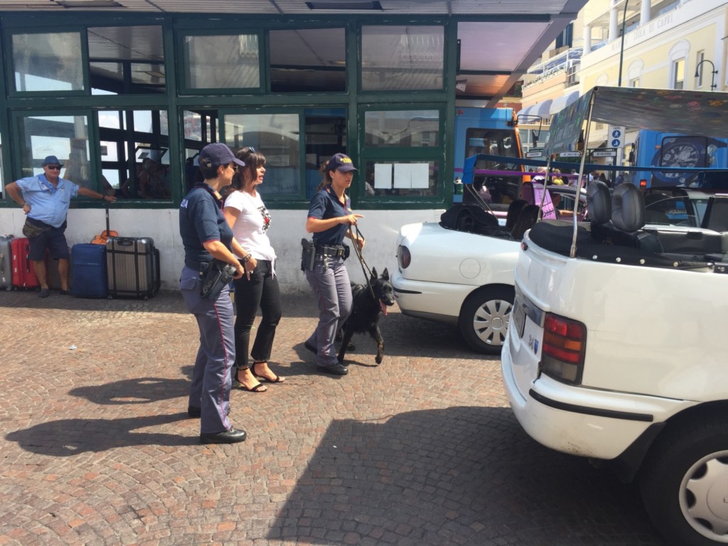 Capri, il giorno della caccia alla droga