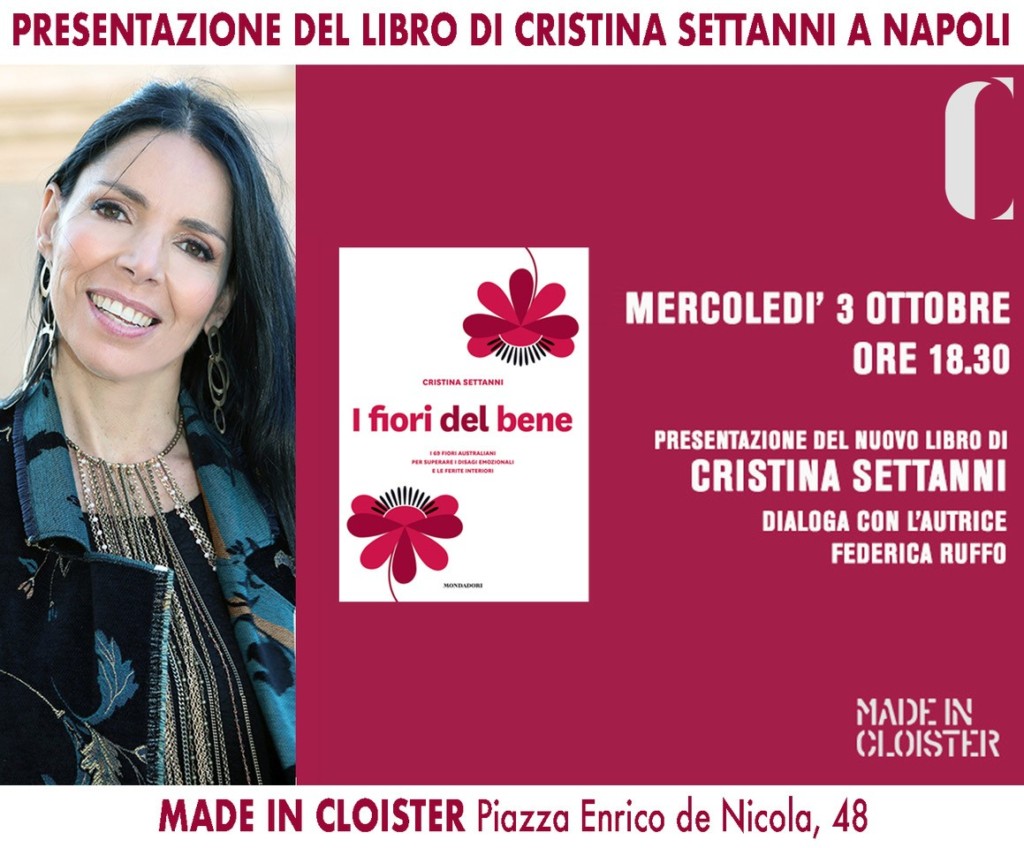 PRESENTAZIONE A NAPOLI DEL LIBRO DI CRISTINA SETTANNI I FIORI DEL BENE MONDADORI