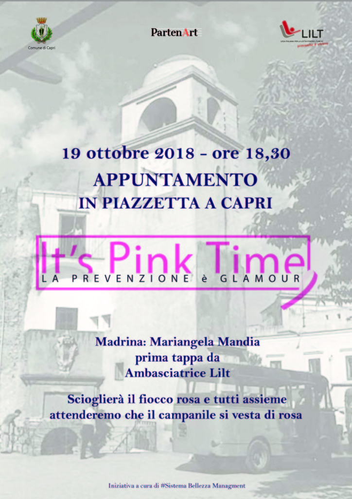 Evento “It’s Pink Time” nella Piazzetta di Capri: la prevenzione è glamour