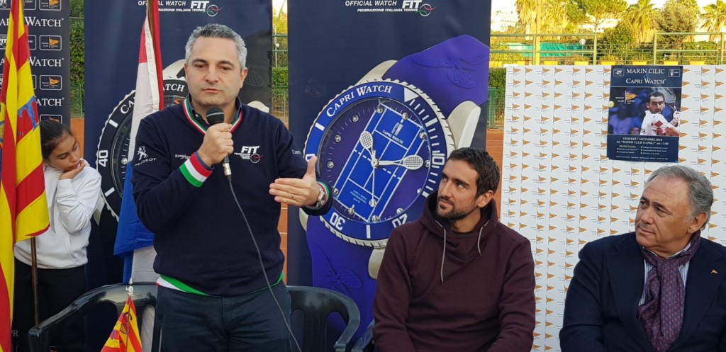 Festa di sport al Tennis Club Napoli per «Marin Cilic & Capri Watch»