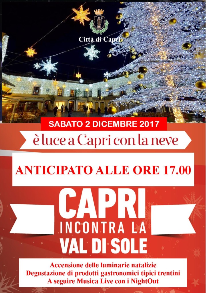 Riceviamo e pubblichiamo – Comunicato stampa Comune di Capri