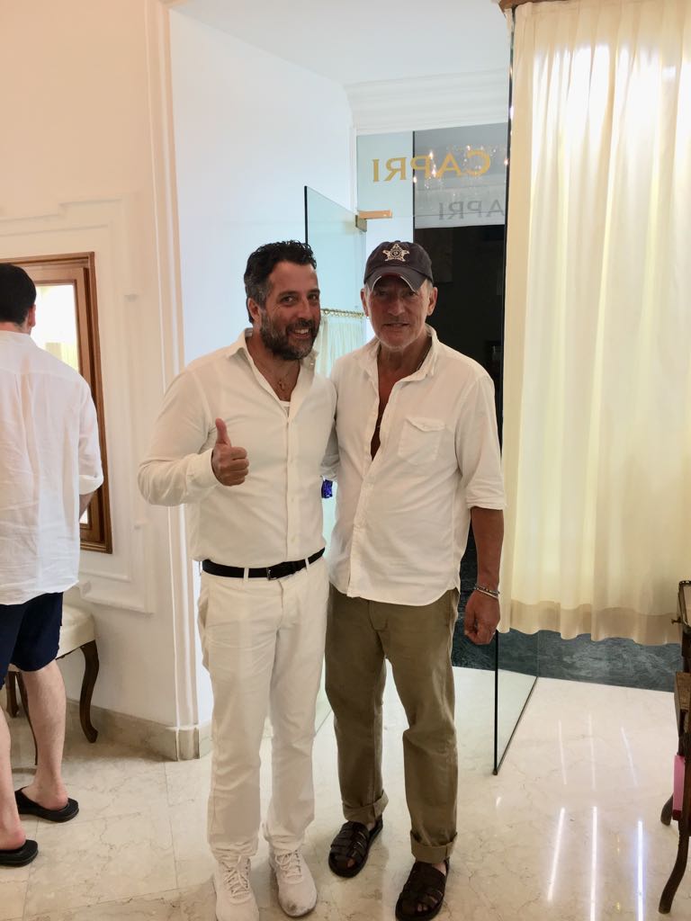 Springsteen, fuga d’ amore con Patti tra i Faraglioni