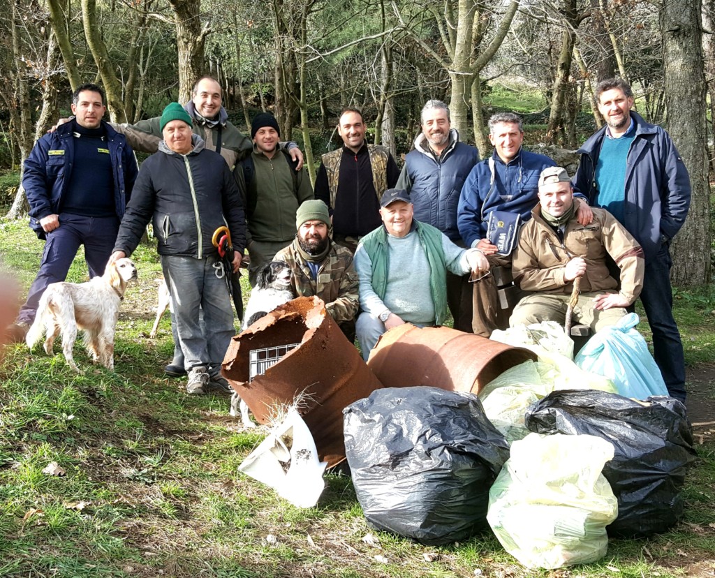 Stop alla caccia, via alla pulizia a Cetrella da parte dei soci delle associazioni venatorie